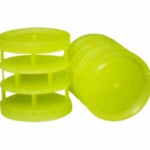 100 Buchas plásticas amarelas recarga cartucho metal calibre 12 c/chumbo Balote SG