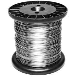 Fio de Aço Inox 304L Polido, diâmetro 0,90mm, 200 metros maleável, para Artesanato e Bijuteria, 1 Kg