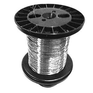 Fio de Aço Inox 304L Polido Brilhante, diâmetro 0,20mm, 1800 metros maleável, para Artesanato e Bijuteria, 450g