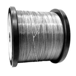 Cabo de aço flexível e encapado 70 libras - bobina 500 mt