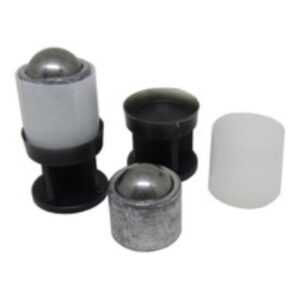 10 Balotes c/esferas de aço e buchas de recarga para cartucho de metal calibre 36