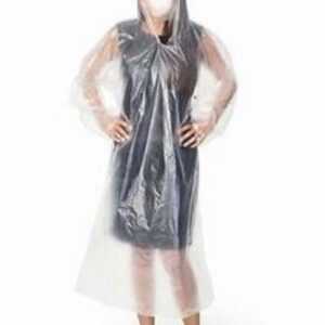 Capa  de chuva unissex impermeável transparente