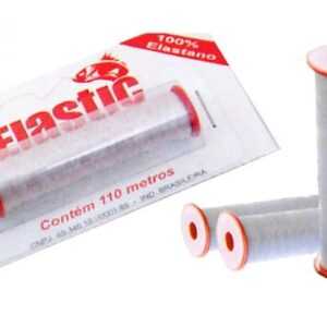 5 Elastricos fio transparente p/amarração de isca com 110 mt