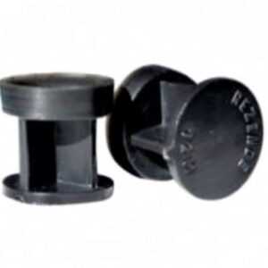 100 Buchas plásticas pretas recarga cartucho metal calibre 12