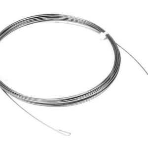 Arame Linha Fio de aço inox Rígido para pesca 302 polido brilhante duro 0,60mm x 10mt