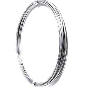 Linha de aço inox polido brilhante mole 1,80 mm c/10 mt