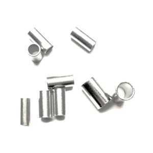 100 Conexões/anilhas/luvas número 4 cobre niquelado para cabo de aço