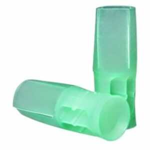 100 Buchas plásticas verdes 24g recarga cart plástico calibre 24 e metal 28