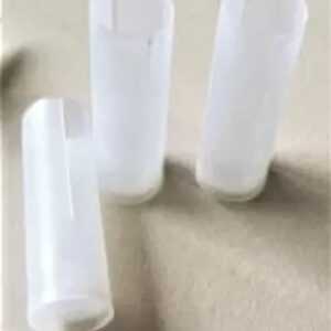 100 Buchas plásticas brancas 14g recarga cartucho plástico calibre 36