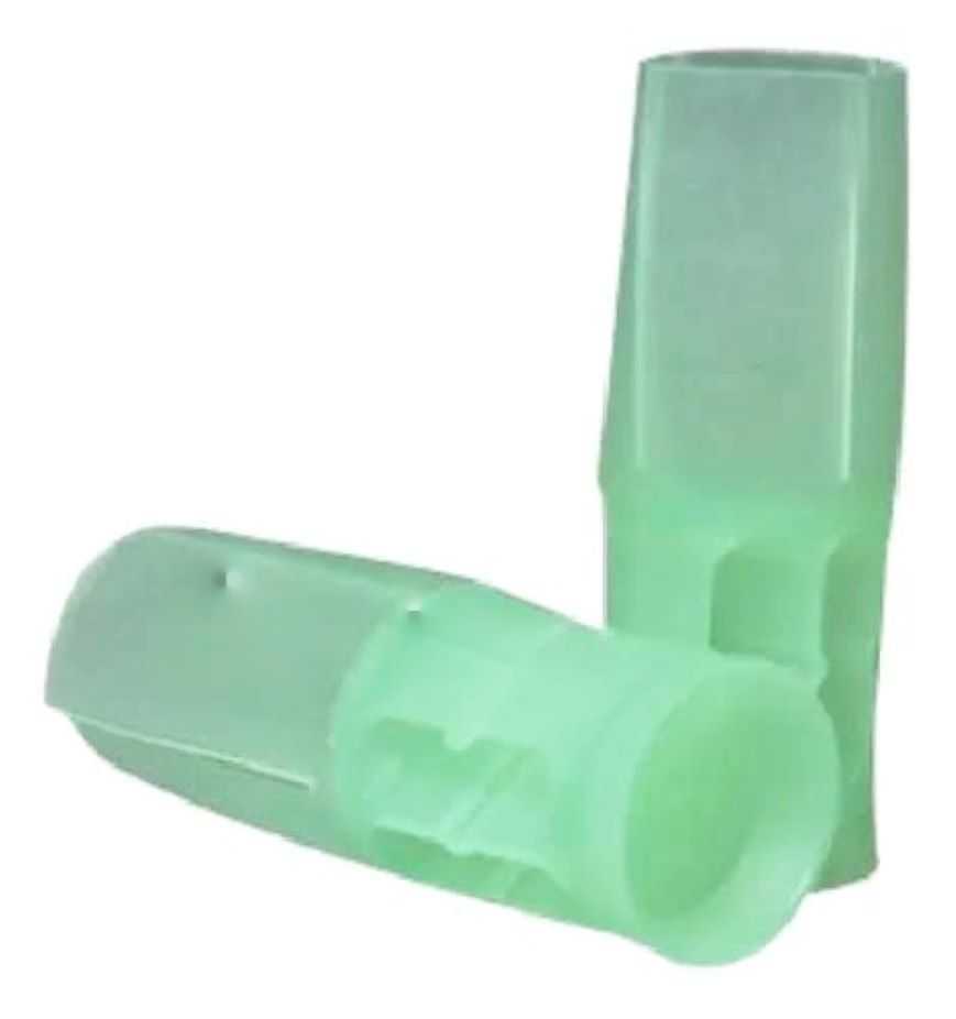 50 Buchas plásticas verdes 24g recarga cartucho plástico cônico calibre 20 - Imagem 6
