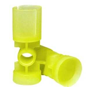 100 Buchas plásticas amarelas 18g recarga cartucho plástico calibre 28