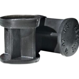 100 Buchas plásticas pretas recarga cartucho metal calibre 20