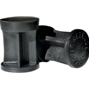 100 Buchas plásticas pretas recarga cartucho metal calibre 28