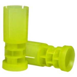 100 Buchas plásticas amarelas 28g recarga cartucho plástico calibre 16