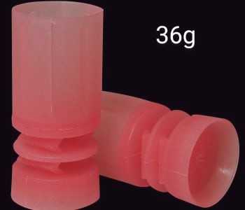 50 Buchas plásticas vermelhas 36g para enchimento tubo plástico 12 - Imagem 3