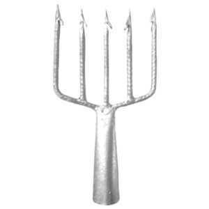 Fisga/garfo/arpão para pesca superfície e mergulho 5 dentes número 4