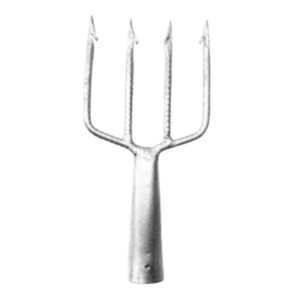 Fisga/garfo/arpão para pesca superfície e mergulho 4 dentes número 7