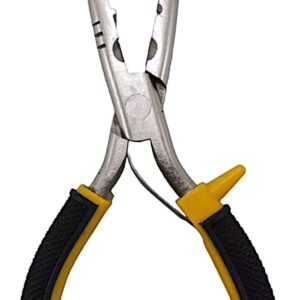 Alicate de pesca bico longo reto 17,5cm Xingu cabo emborrachado