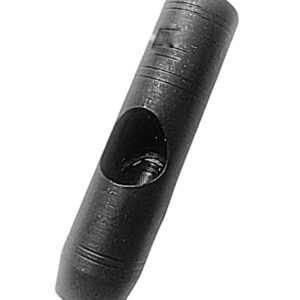 Cortador Vazador de Buchas para Cartuchos Calibre 24, 16,30mm, Aço 1020, 9,7cm, oxidado