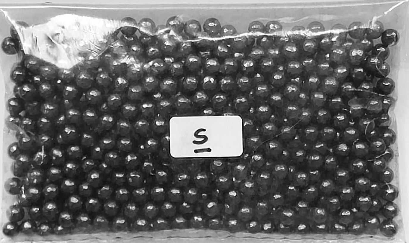 1 Kg Chumbo granulado esfera 6,75 mm número S, ideal para prática esportiva - Imagem 3