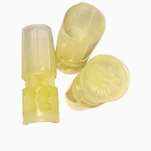 100 Buchas plásticas amarelas 24g recarga cartucho plástico calibre 20