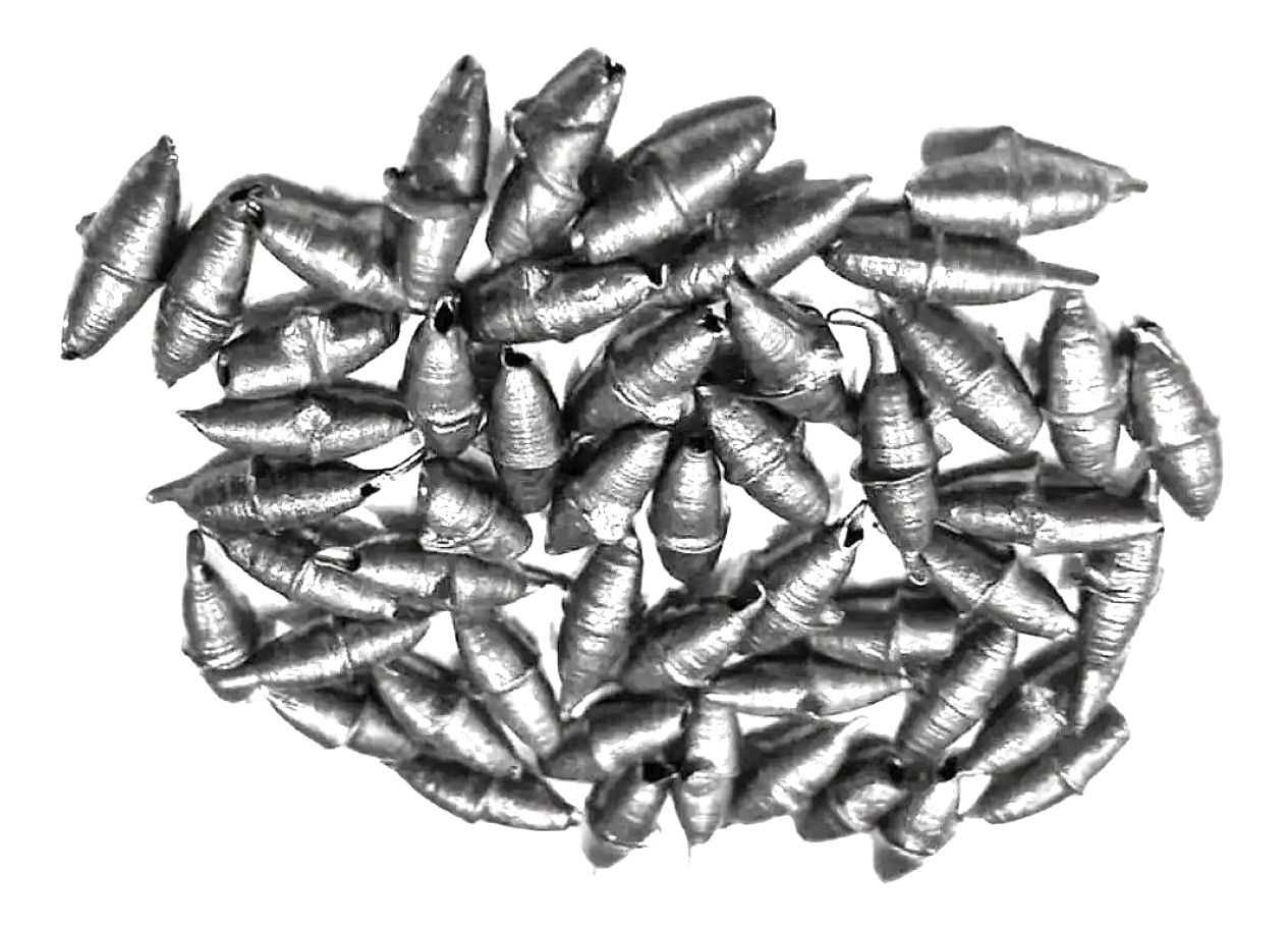 Chumbadinha arroz p/ pesca N 0 c/72 unidades e peso de 5g - Imagem 3