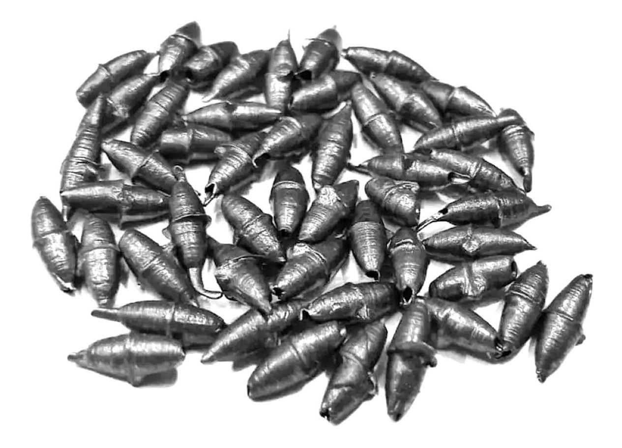 Chumbadinha arroz p/ pesca N 0 c/72 unidades e peso de 5g - Imagem 2